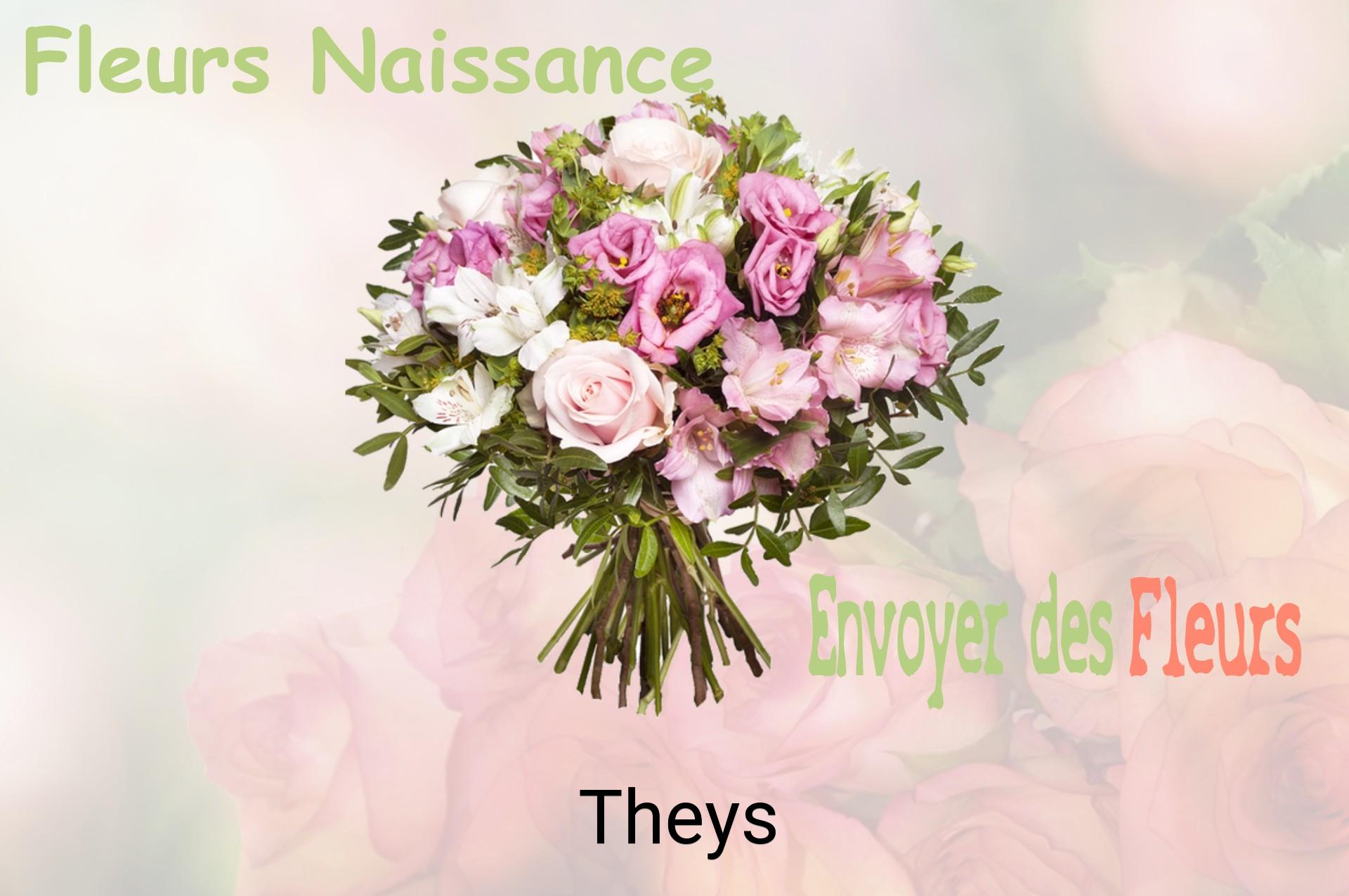 Bouquet de fleurs de naissance livré à Theys